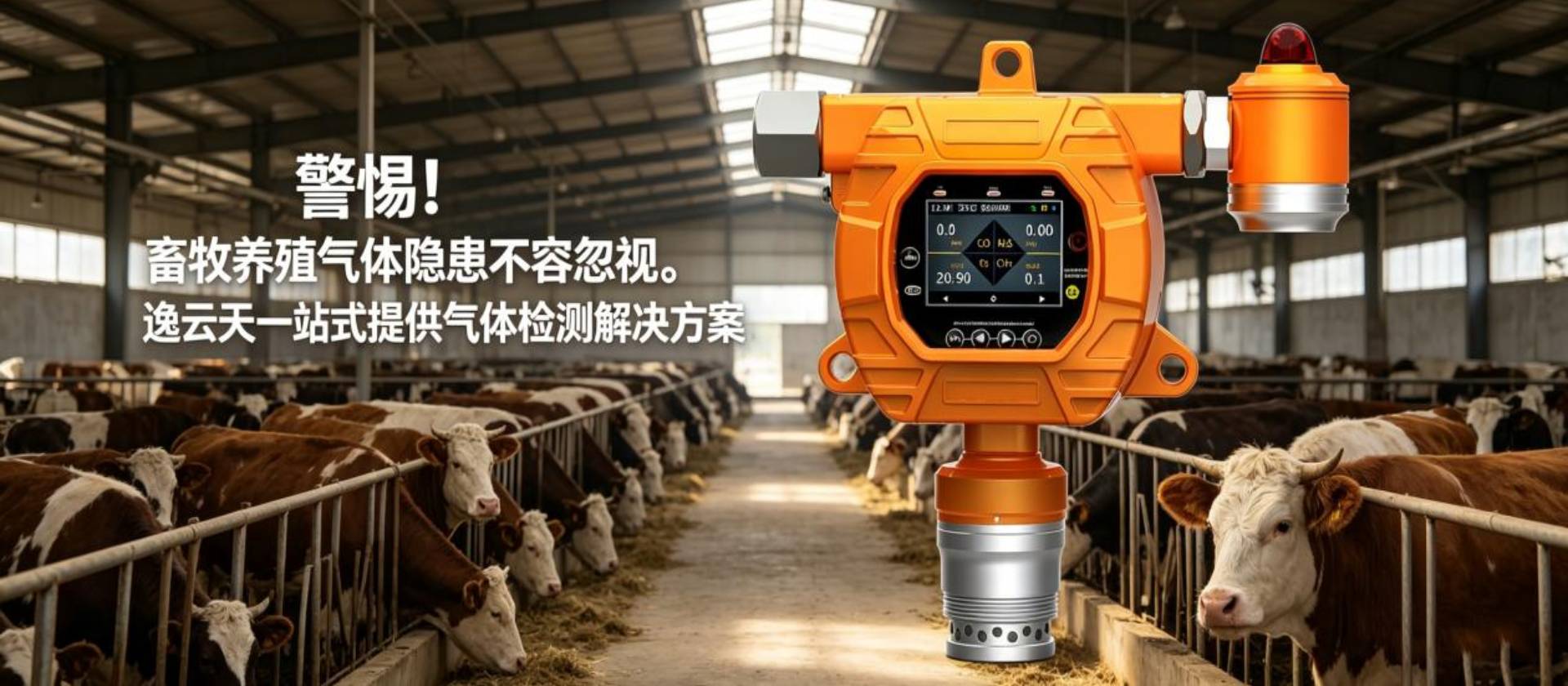 应用逸云天气体检测仪监测方案，让畜牧养殖有害气体无所遁形