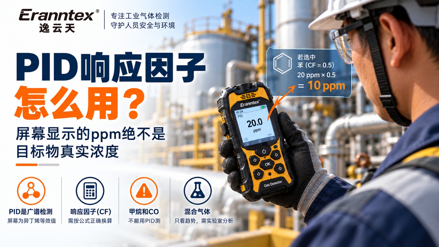 PID 响应因子怎么用？异丁烯等效 ppm 换算前先核对这四项